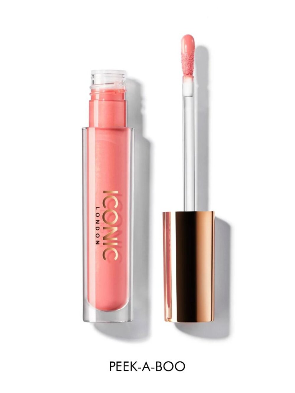Iconic London Lip Plumping Gloss in Bright Pink/Peek-a-Boo NIB